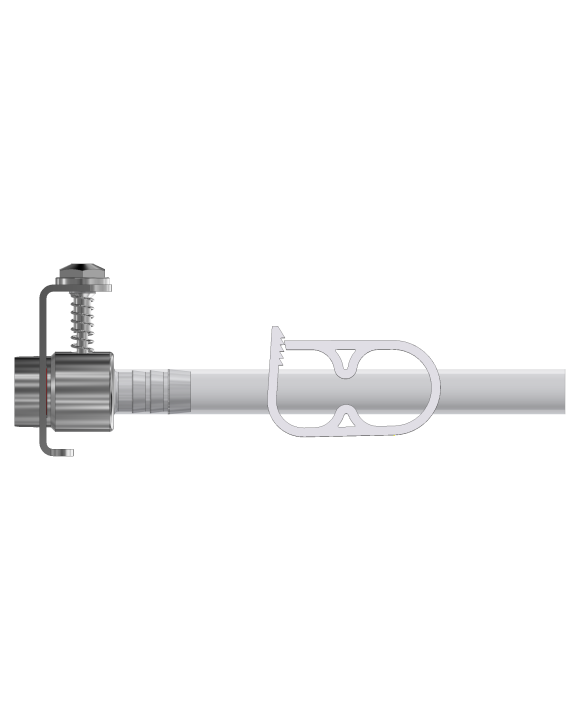 QC KSB OUTLET 3/8" HOSE BARB (CLOSABLE)