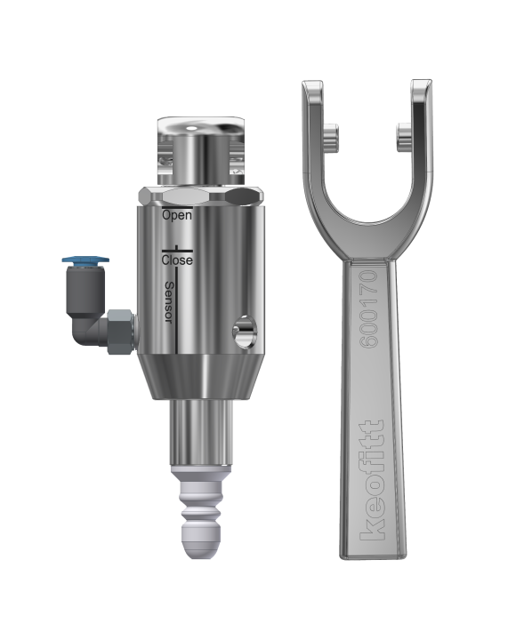 VALVE HEAD M4 TYPE N PTFE