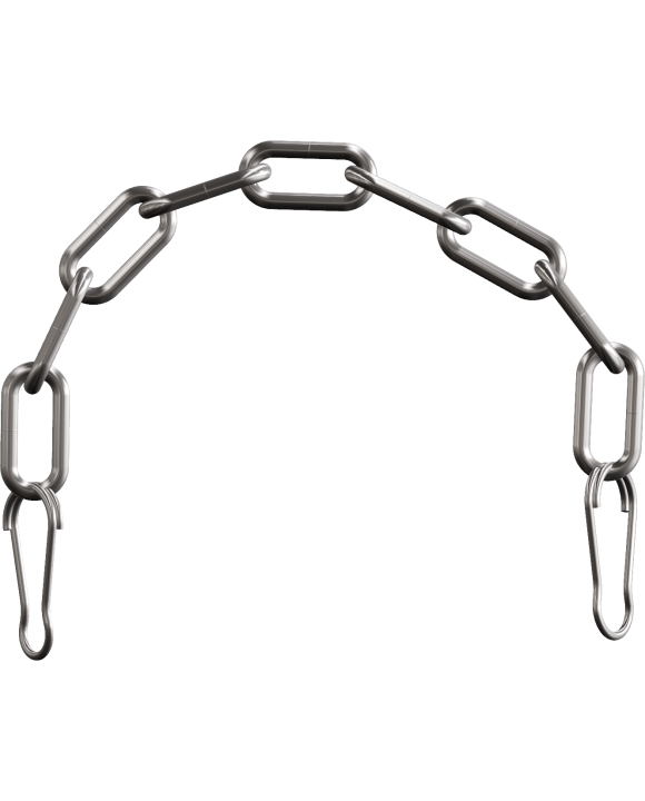 SINGLE STAINLESS STEEL CHAIN W/HOOK