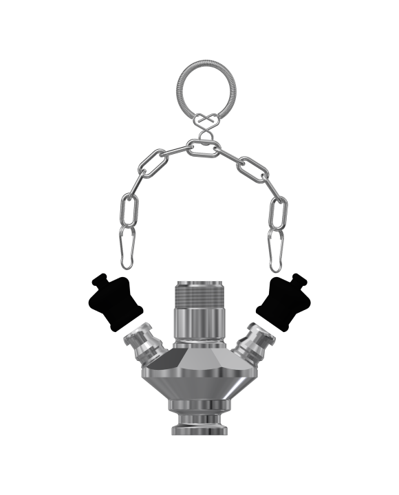 VALVE BODY W9 TYPE C 3/4" MINI TRI-CLAMP