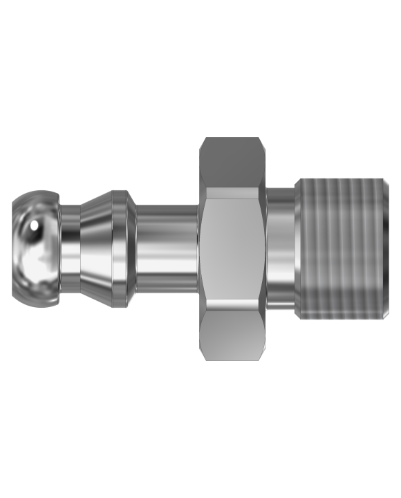 HOSE PIECE M4/MALE THREAD M12
