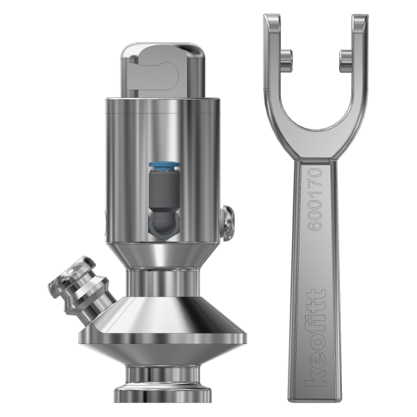 BASIX VALVE TYPE MINI TRI-CLAMP/N PTFE Image 