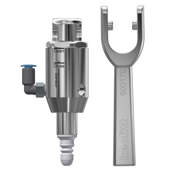 VALVE HEAD M4 TYPE N PTFE Image 