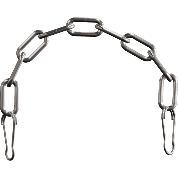 SINGLE STAINLESS STEEL CHAIN W/HOOK Image 