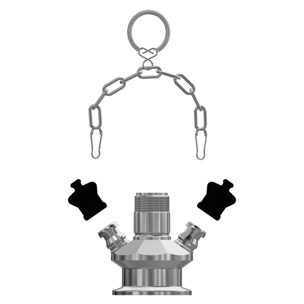 VALVE BODY W9 1" CLAMP Image 